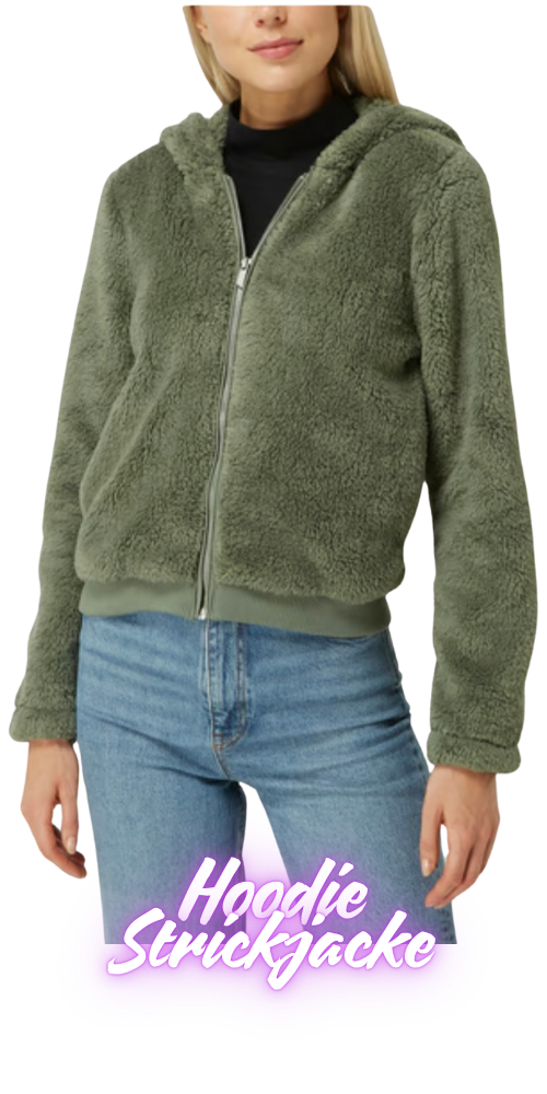 Hoodie Strickjacke
