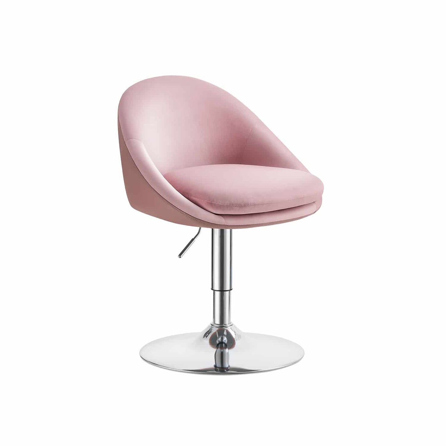Stuhl verstellbar mit Rückenlehne und Sockel pastellrosa