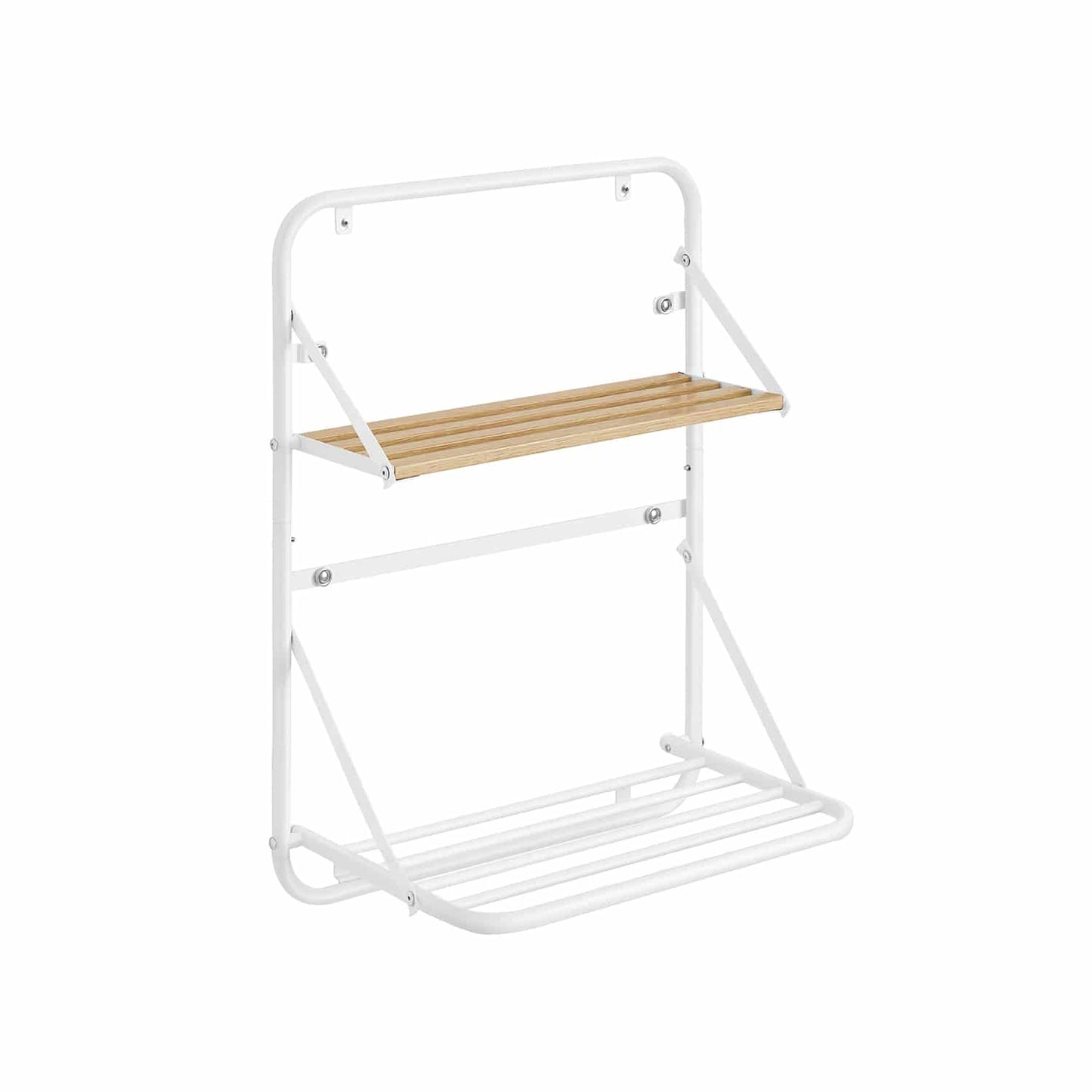 Wandtrockner mit Ablagen und Hängestangen