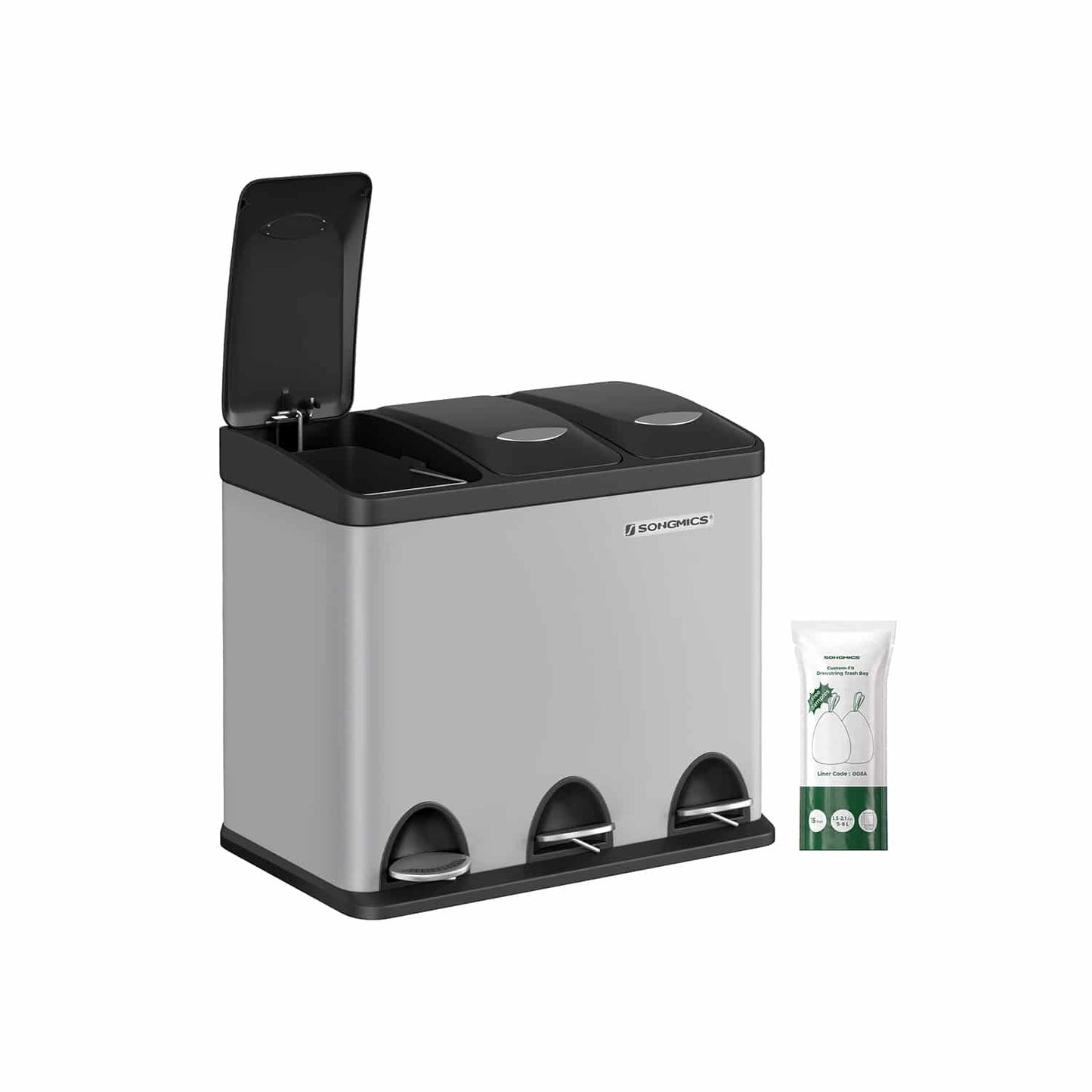 Mülleimer Küche 3 x 8 Liter