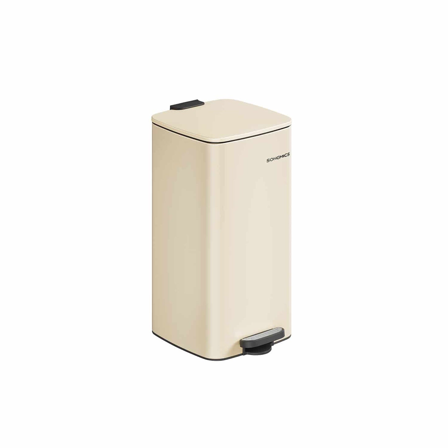 Mülleimer 30 Liter aus Stahl sandbeige