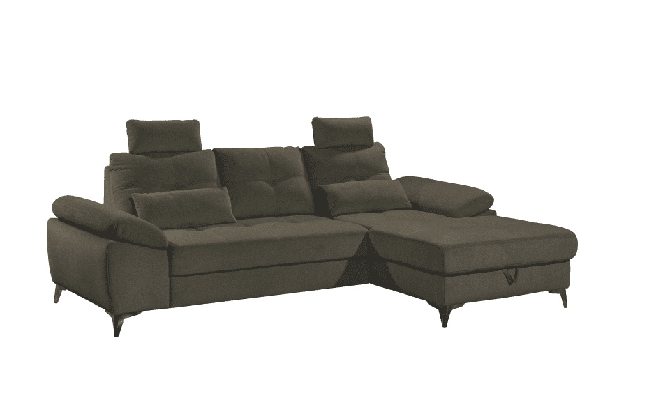 Luxuriöses Ecksofa Auckland mit Schlaffunktion und Bettkasten von Ed Exciting Design