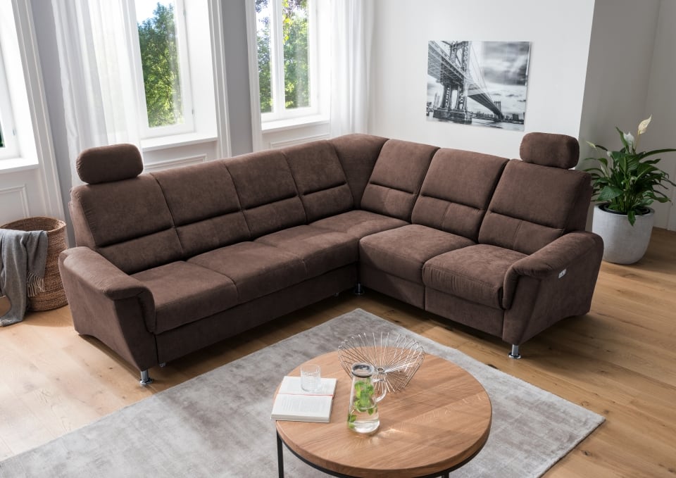Ecksofa Parole von Benformato: Multifunktionaler Luxus mit Schlaffunktion und Relaxfunktion für Ihr Zuhause
