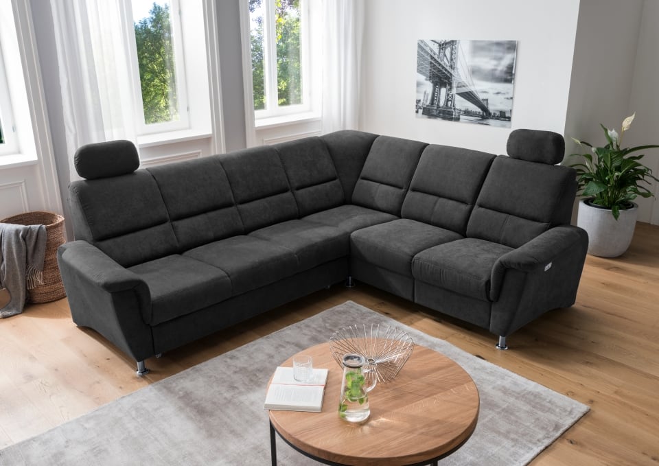 Ecksofa Parole von Benformato: Multifunktionaler Luxus mit Schlaffunktion und Relaxfunktion für Ihr Zuhause