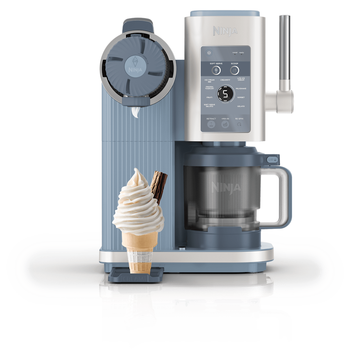 Ninja CREAMi Scoop & Swirl 13-in-1 Softeis- und Eismaschine | NC702EU | von SharkNinja