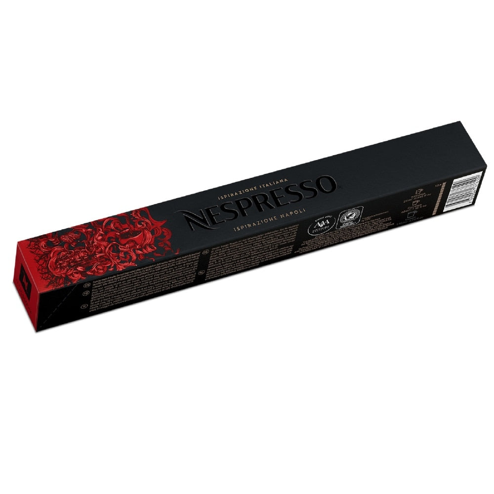 Nespresso Ispirazione Napoli Original Line 10 Ristretto Kaffeekapseln 25 ml Außergewöhnlich dunkel & cremig