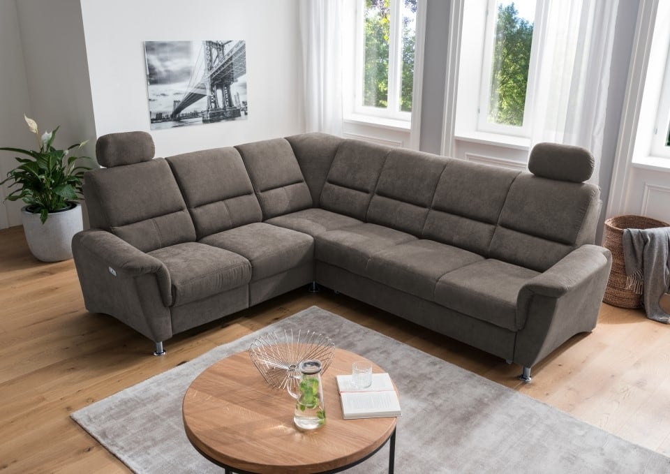 Ecksofa Parole von Benformato: Multifunktionaler Luxus mit Schlaffunktion und Relaxfunktion für Ihr Zuhause