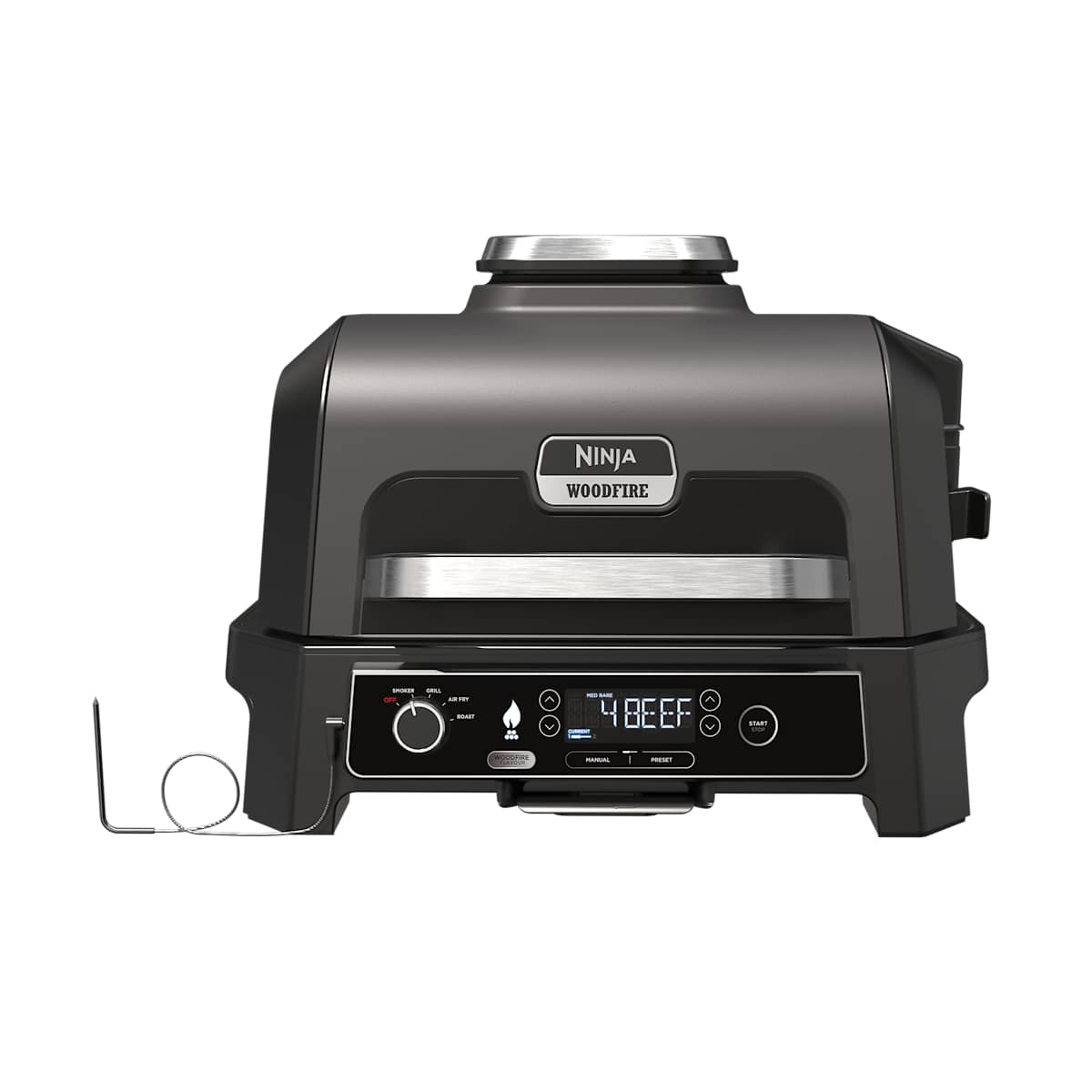 Ninja Woodfire Pro XL Elektrischer Outdoor Grill & Smoker mit Smart Cook System OG850EU