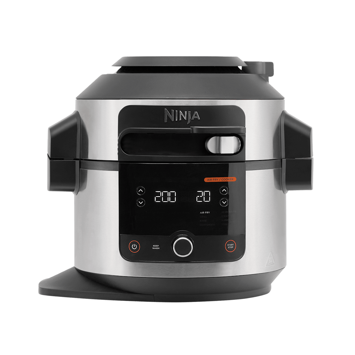 Ninja Multikocher 6 Liter 11 Garfunktionen Schnellkoch-Modus Heißluft-Frittier-Modus Einfache Bedienung & Reinigung edelstahl OL550EU