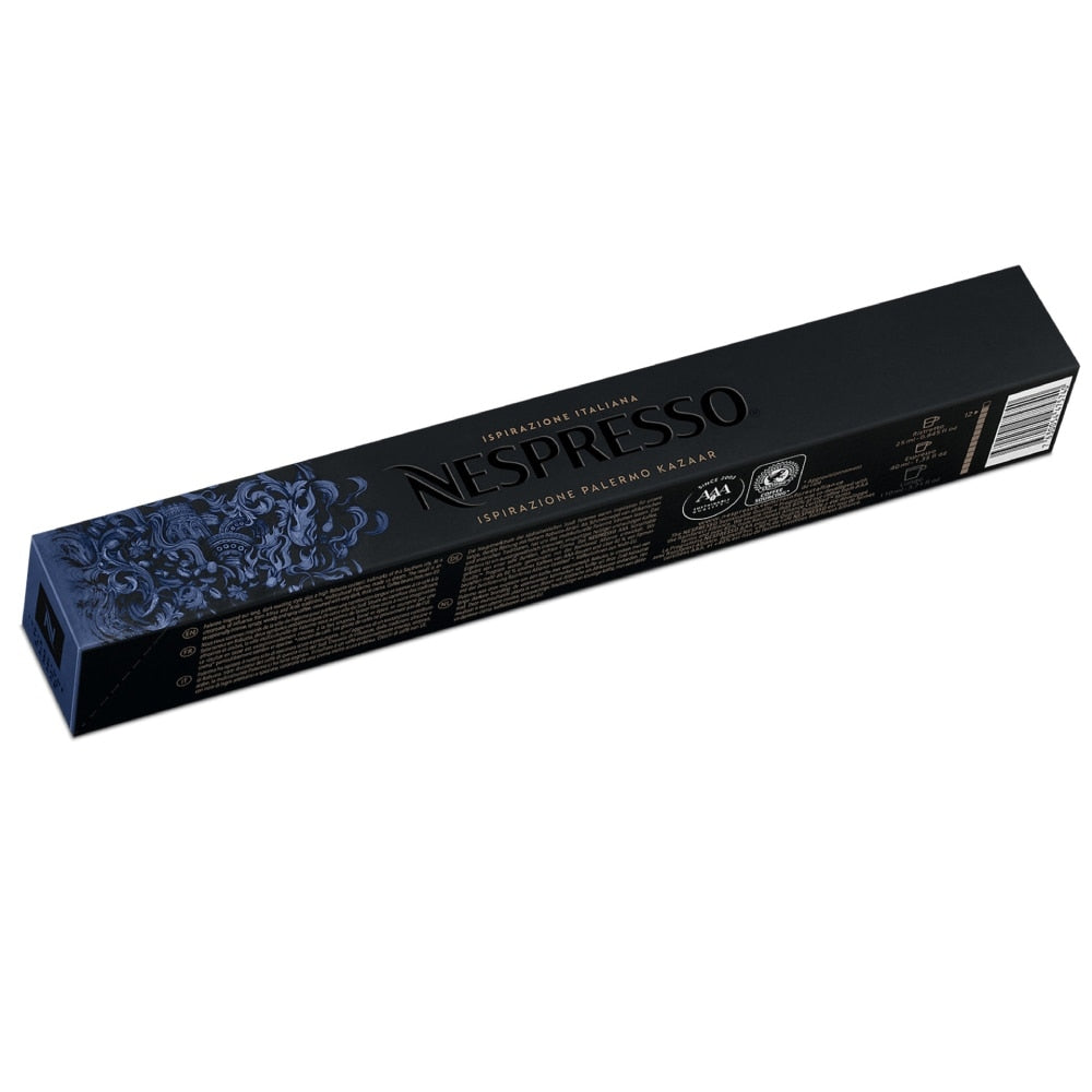 Nespresso Kazaar Original Line 10 Espresso Kaffeekapseln 40 ml Außergewöhnlich intensiv & sirupartig
