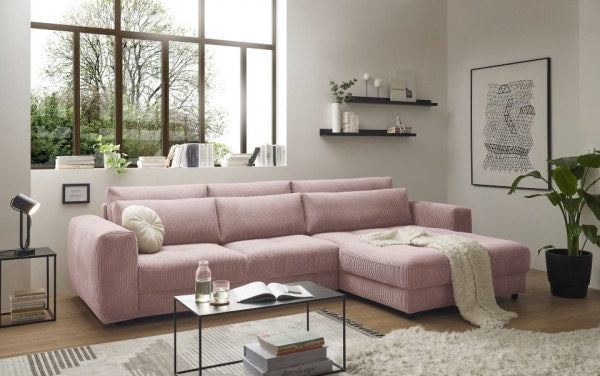 Ecksofa Barura in Cordstoff von Ed Exciting Design – Modernes, Großzügiges Sofa für Ihr Wohnzimmer