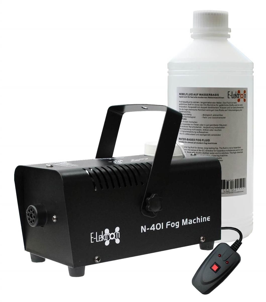 EL189051 E-Lektron N-401 Nebelmaschine 400W inkl. 1L Nebelfluid
