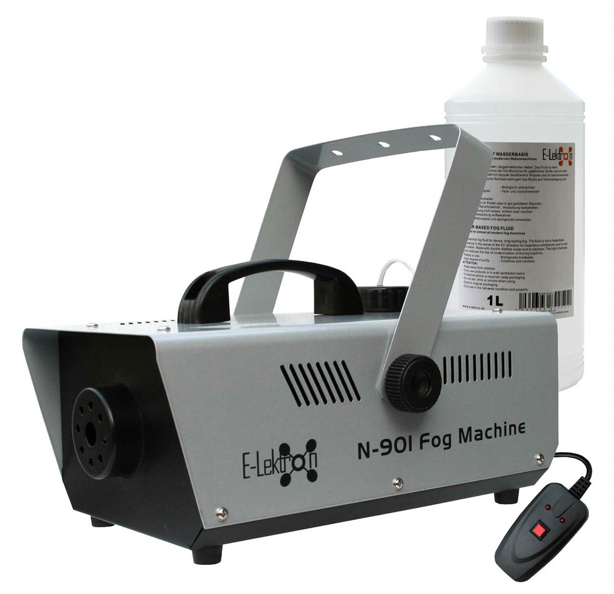 EL189057 E-Lektron N-901 Nebelmaschine 900W inkl. 1L Nebelfluid