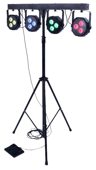 EL153516 E-Lektron Power-Bar 4-fach LED Lichteffekt inkl. Stativ