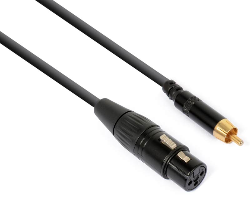 EL177006 PD Connex CX136 Adapterkabel XLR-F auf Cinch-Stecker 15cm