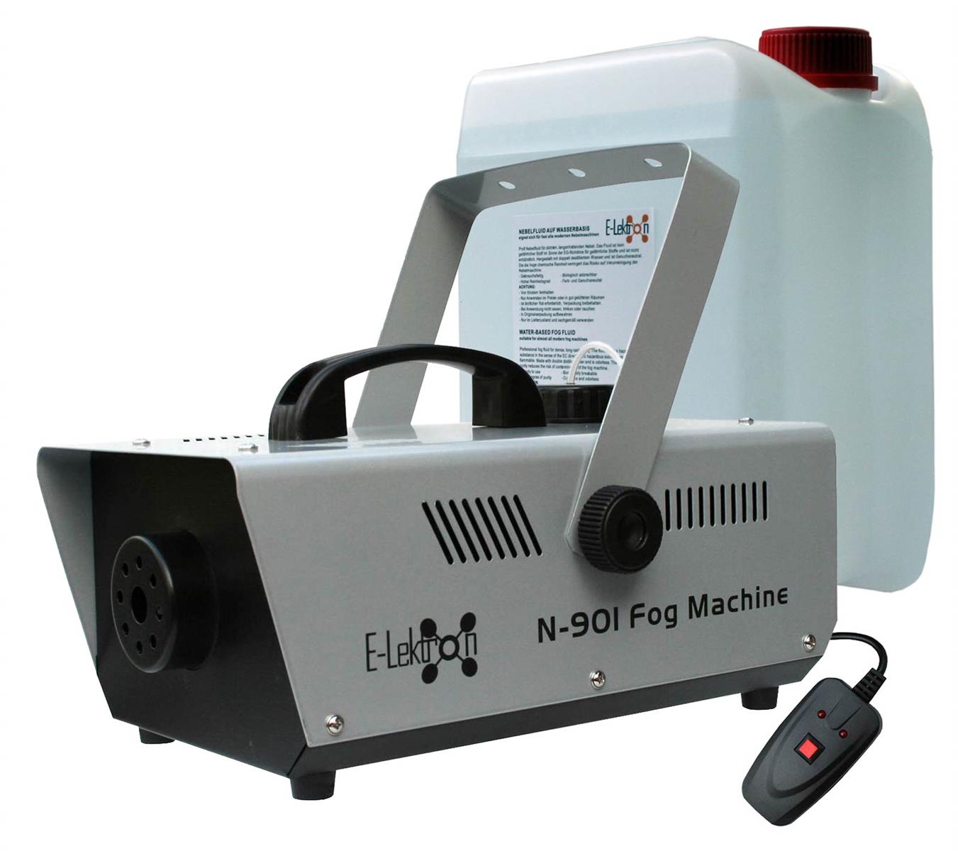 EL189042 E-Lektron N-901 Nebelmaschine 900W inkl. 5L Nebelfluid