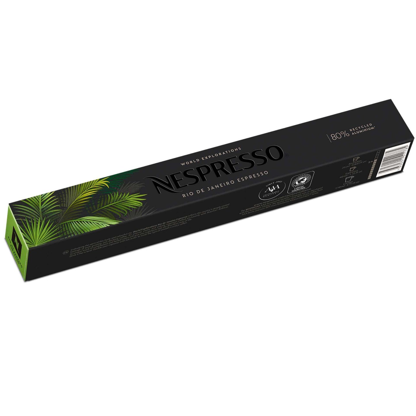 Nespresso Rio de Janeiro Espresso Original Line 10 Espresso Kaffeekapseln 40 ml Reich an Kräuter- & Gewürzaromen