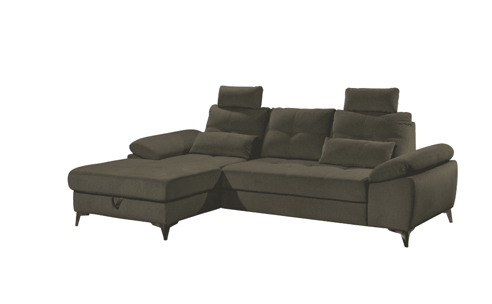 Luxuriöses Ecksofa Auckland mit Schlaffunktion und Bettkasten von Ed Exciting Design
