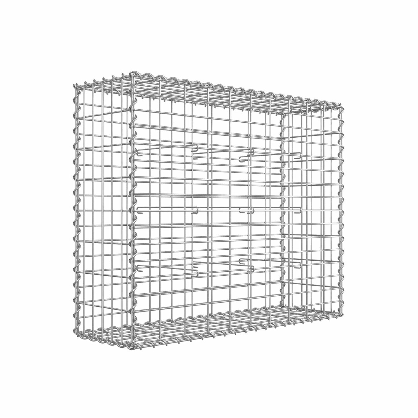 Steingabione aus Metallgitter