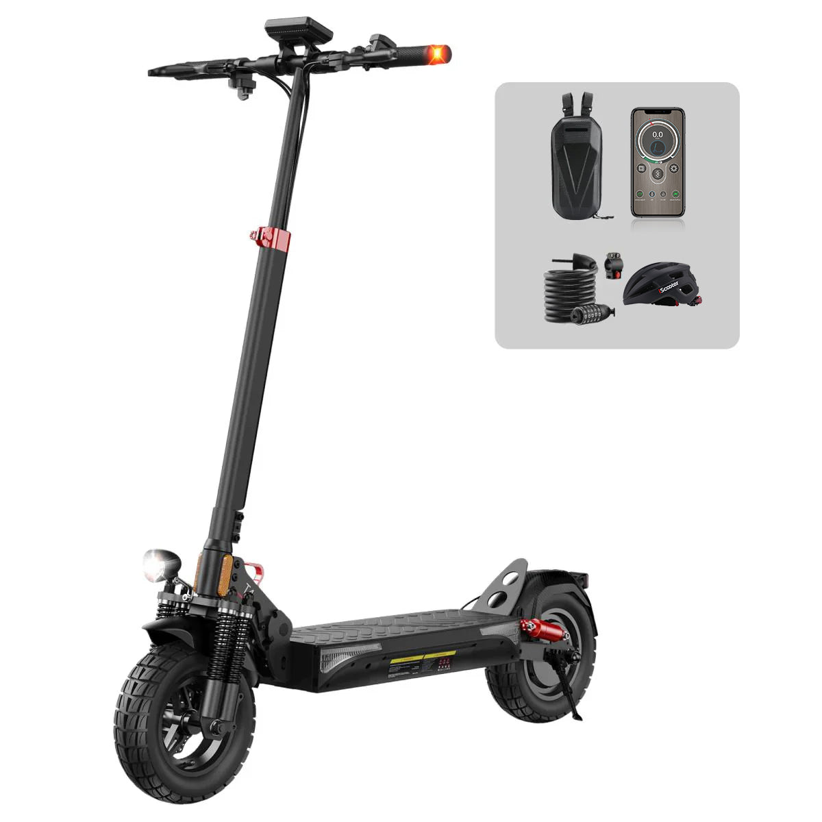 iScooter T4 Klappbarer Offroad-E-Scooter mit ABE/eKFV Straßenzulassung - T4 Set