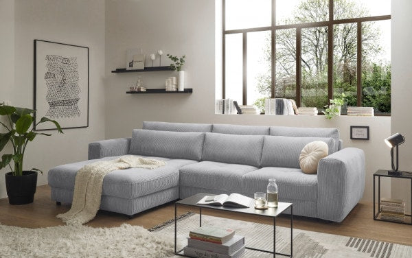 Ecksofa Barura in Cordstoff von Ed Exciting Design – Modernes, Großzügiges Sofa für Ihr Wohnzimmer