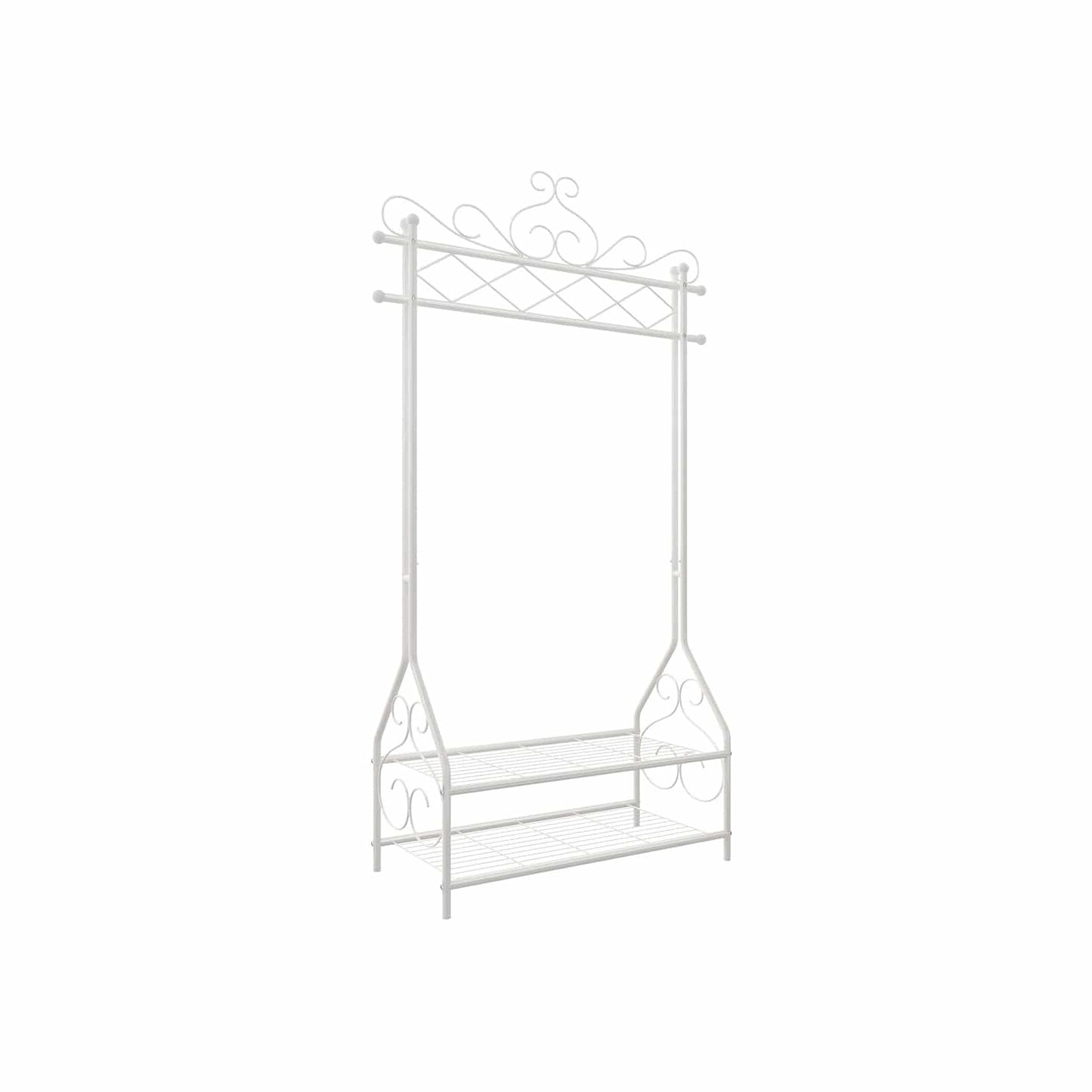 Vintage Kleiderständer mit Schuhablage