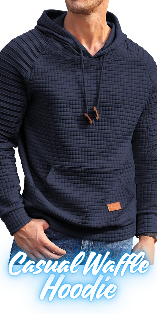 Hoodie -  Casual Waffel Design