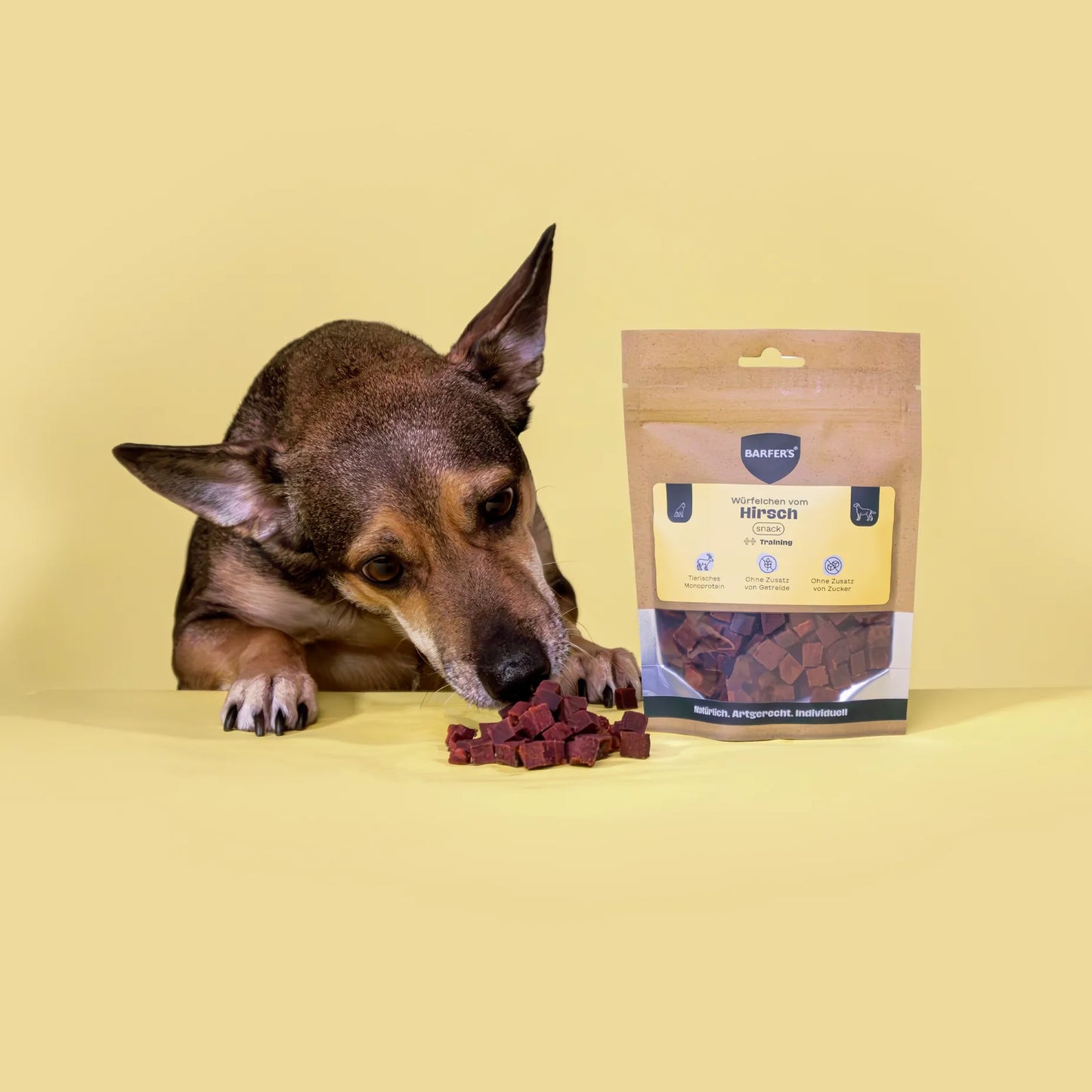 BARFER'S SNACK - Würfelchen vom Hirsch