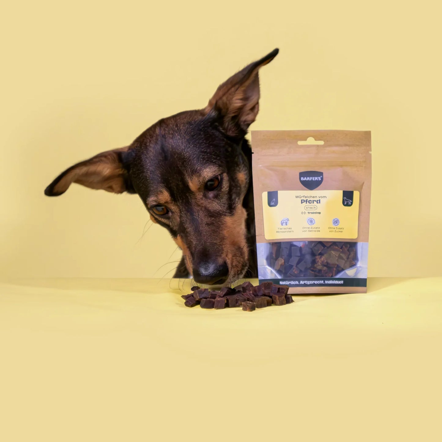 BARFER'S SNACK - Würfelchen vom Pferd