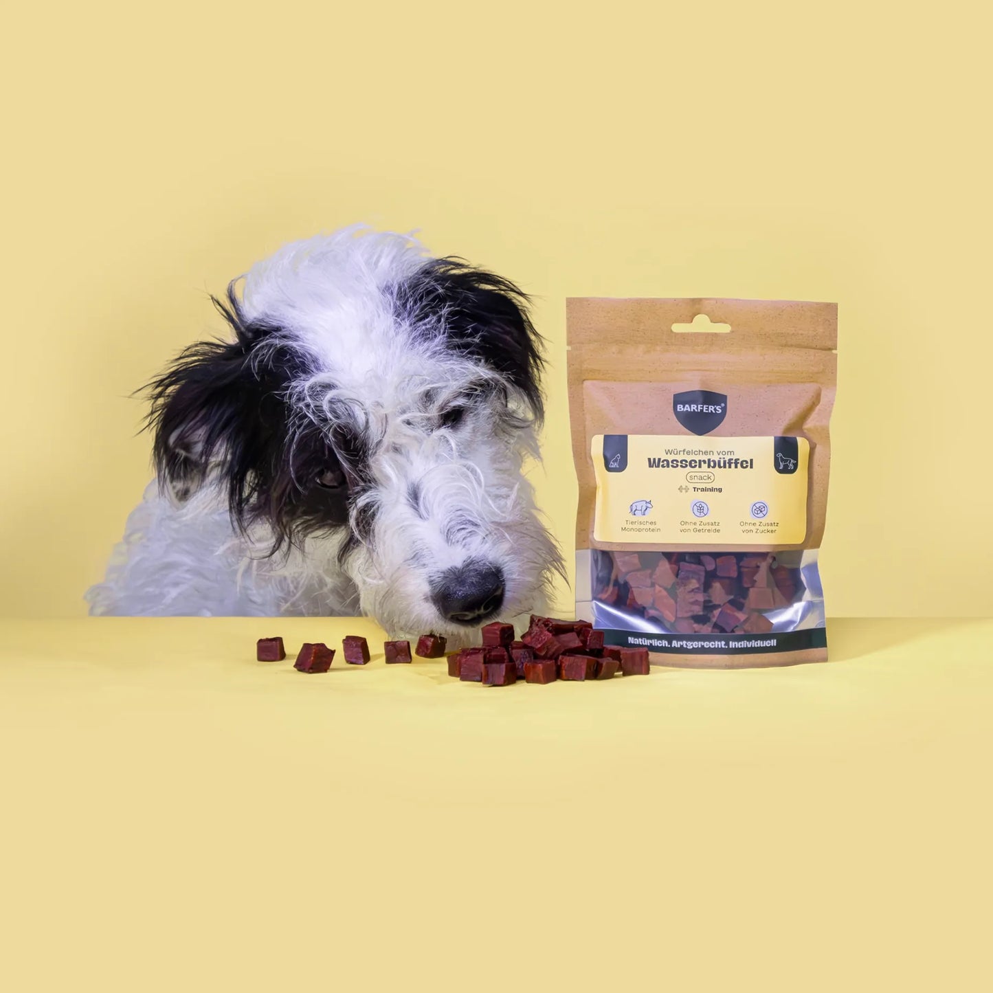 BARFER'S SNACK - Würfelchen vom Wasserbüffel