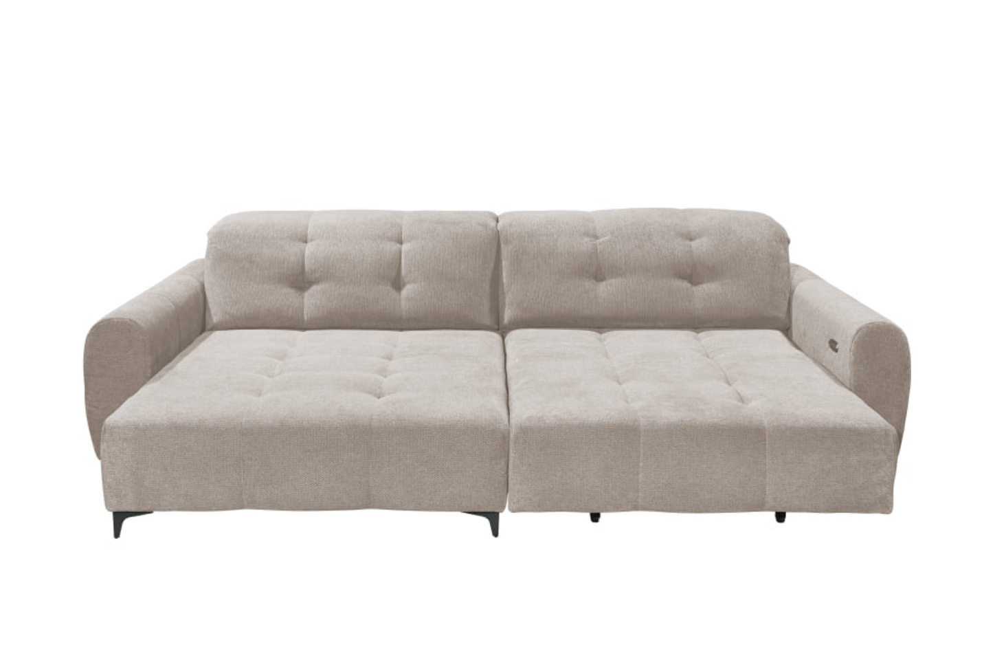XXL Cosyseat Nassau – stone - Das Ecksofa mit Elektrofunktion und Loveseat-Komfort