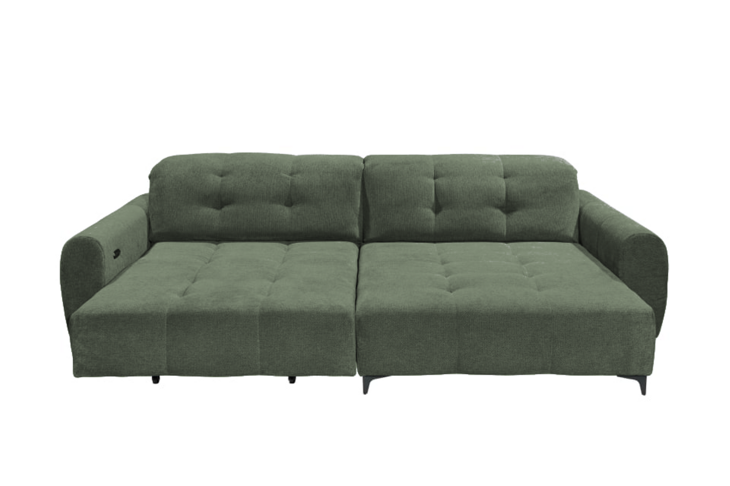 XXL Cosyseat Nassau grün – Das Ecksofa mit Elektrofunktion und Loveseat-Komfort