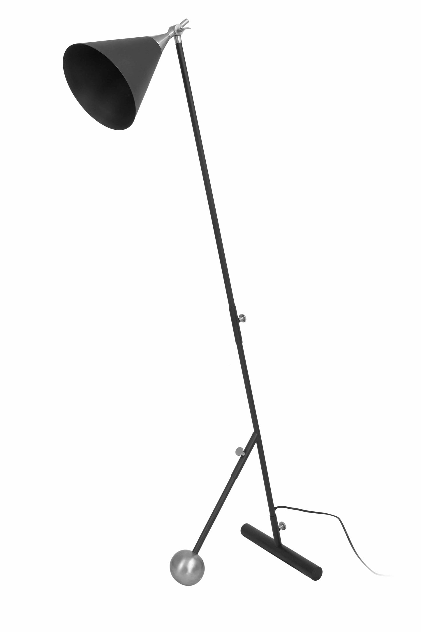 Stehlampe Celeste 225 Schwarz / Silber