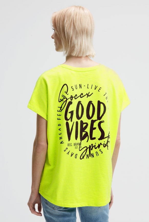 SOCCX Ärmelloses Oversized Shirt mit Label Print