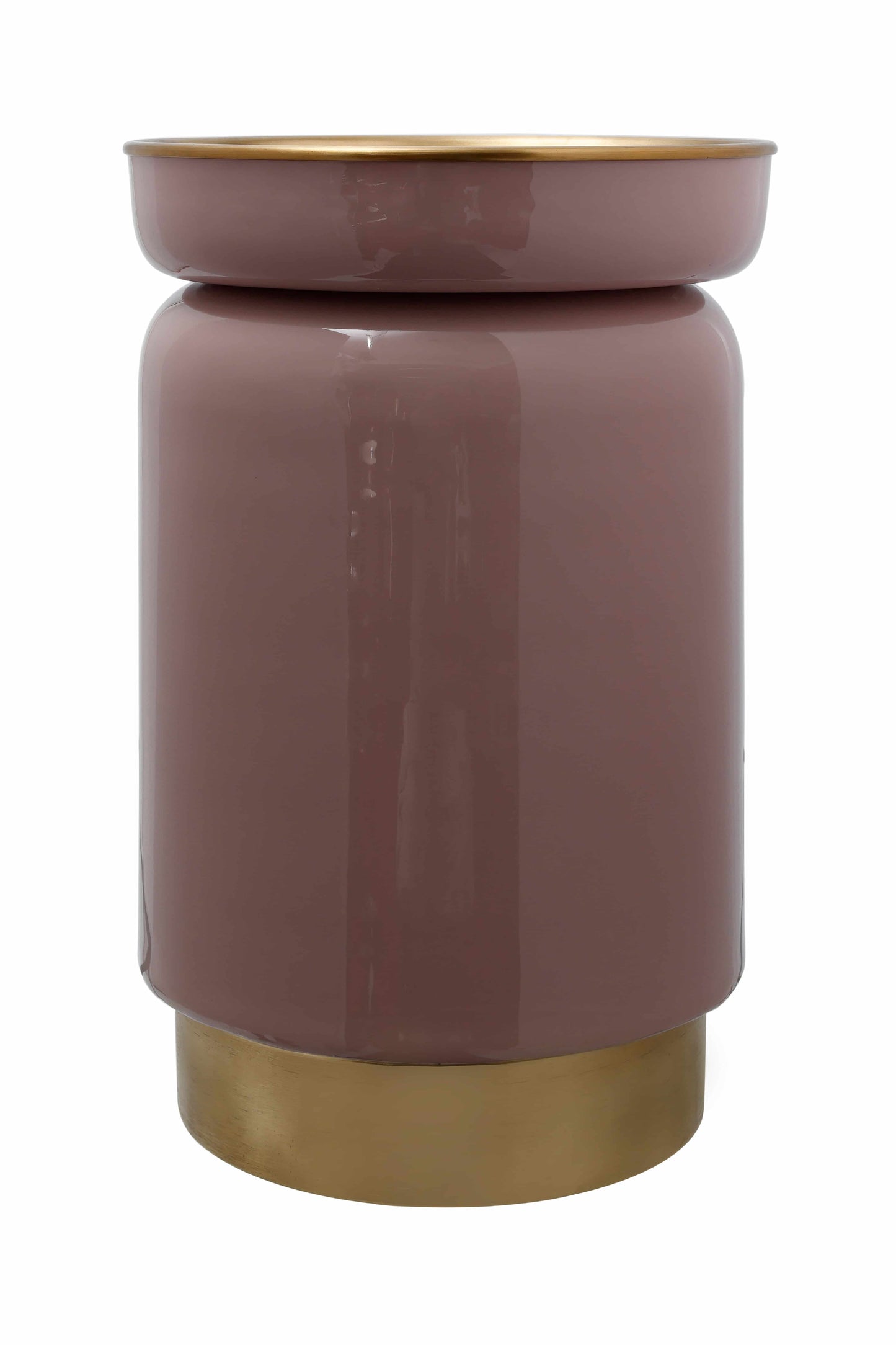 Beistelltisch Art Deco 175 Koralle / Gold