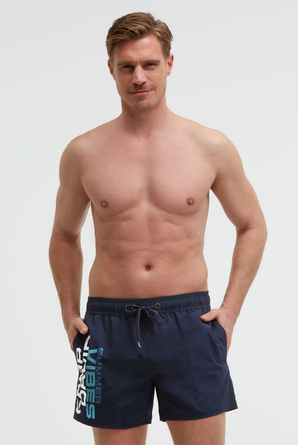 CAMP DAVID Badehose mit Logo Print
