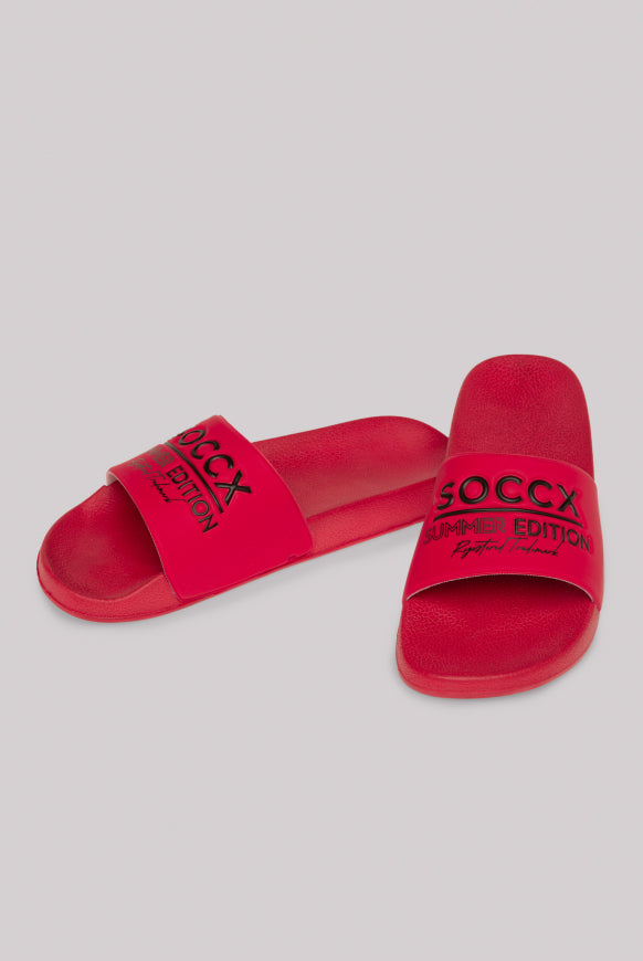SOCCX Beach Slipper mit Logo Design
