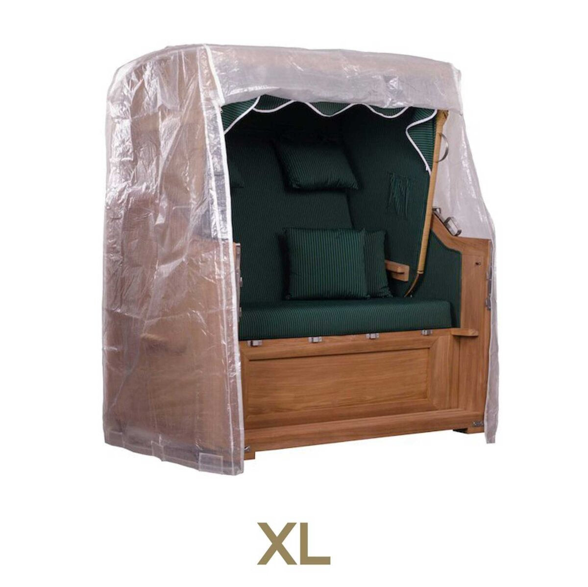 bene protect Strandkorb Schutzhülle PVC Größe XL Transparent