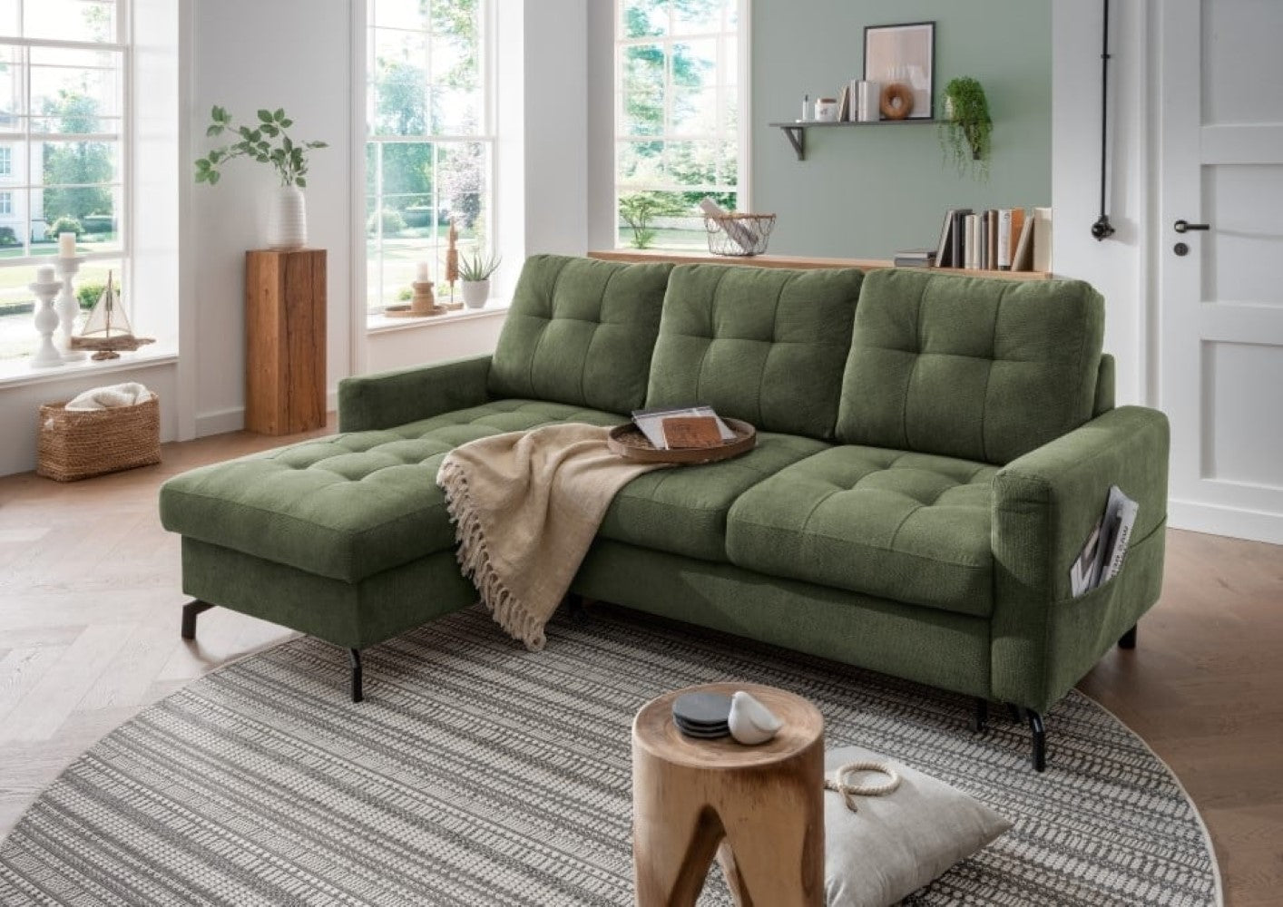 Benformato Sofa Treviso: Schlaffunktion, Bettkasten & Luxus-Mikrofaser