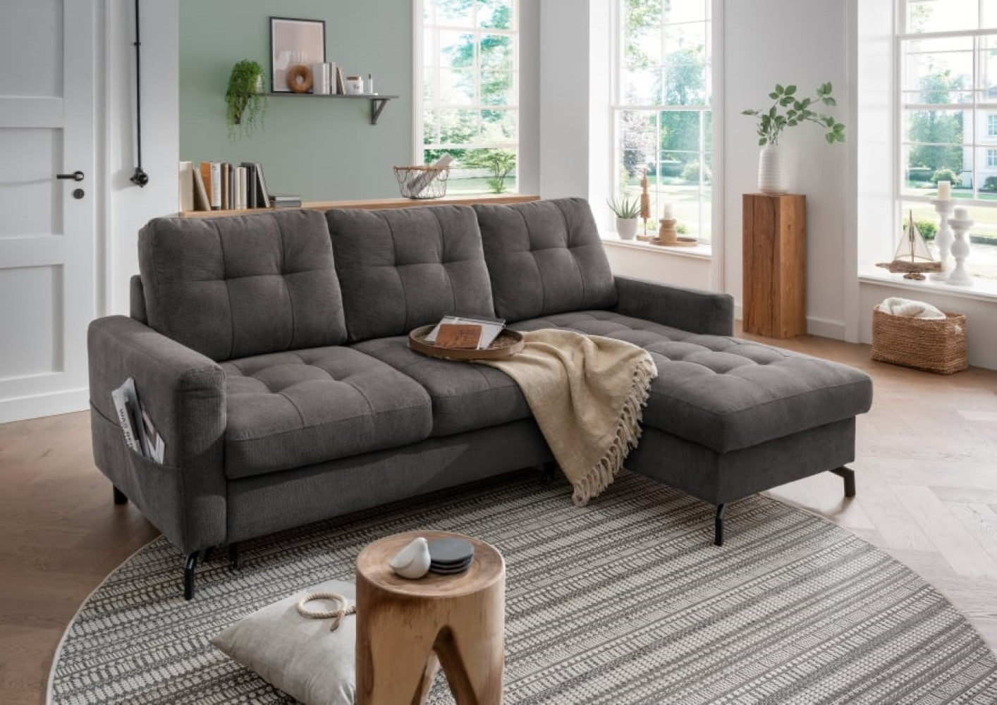 Benformato Sofa Treviso: Schlaffunktion, Bettkasten & Luxus-Mikrofaser