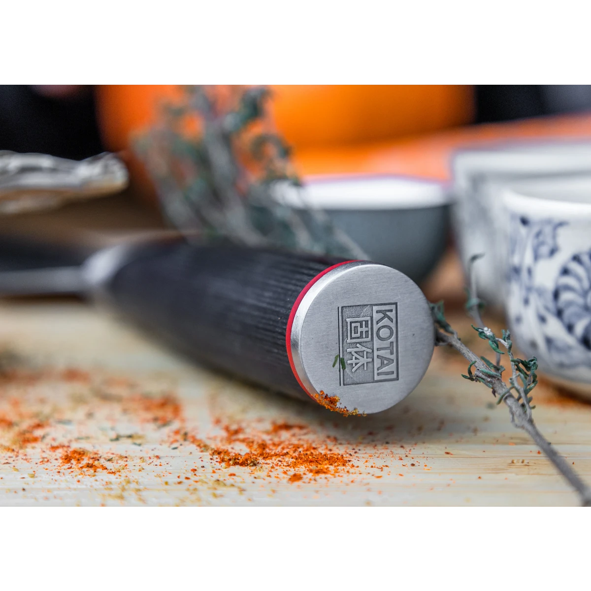 Das asiatische Set: 3 Messer (Schälmesser + Santoku + Hackbeil)