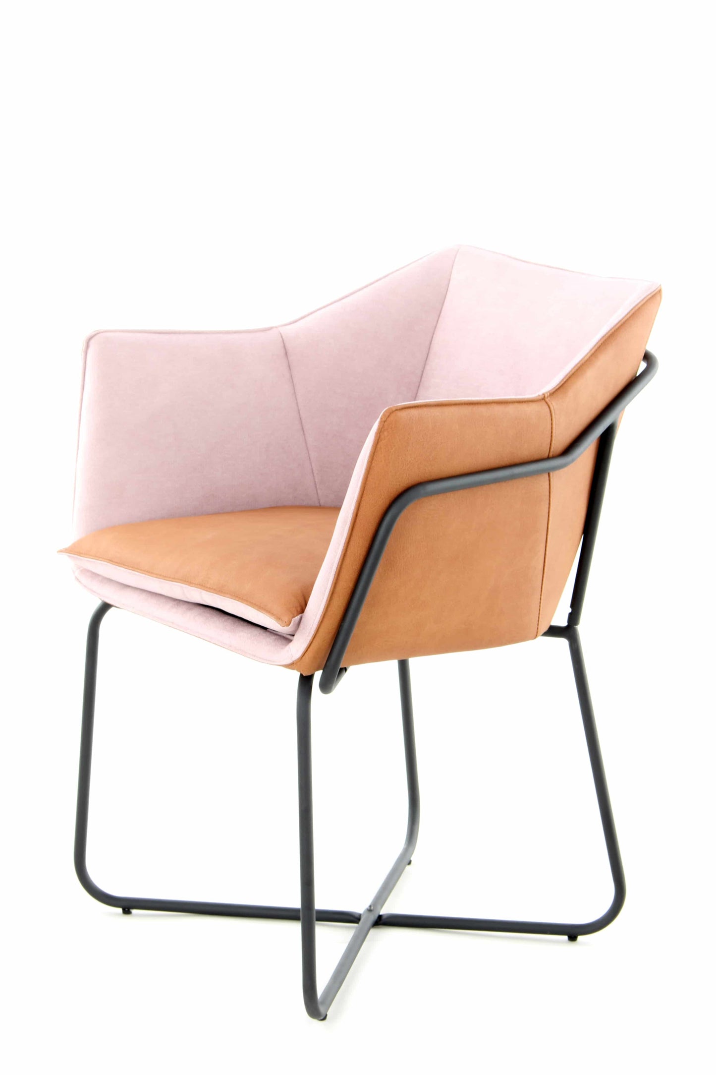 Stuhl Marietta 110 Pastellviolett / Terrakotta