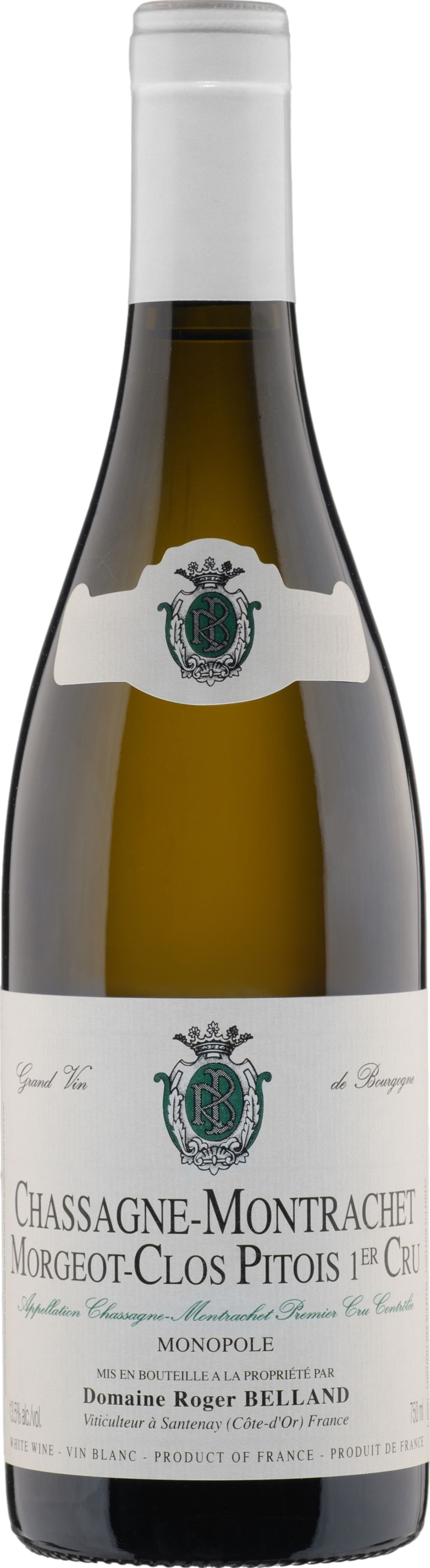 Domaine Roger Belland Chassagne Montrachet Premier Cru Morgeot Clos Pitois Blanc 2023