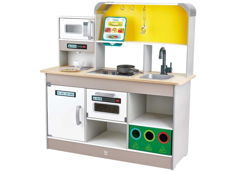 Hape Deluxe Spielküche mit Mikrowelle