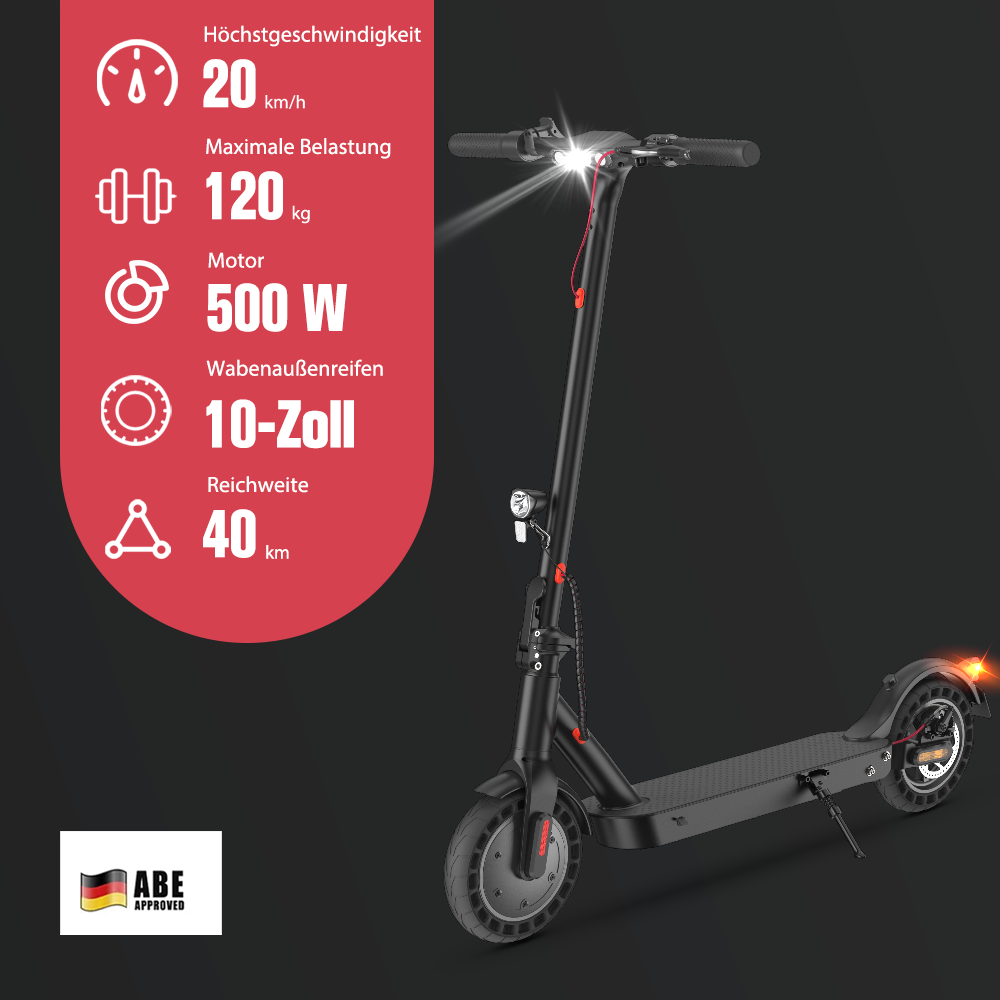 iScooter E9-Serie E-Scooter Mit Straßenzulassung (ABE,eKFV) - E9Tmax