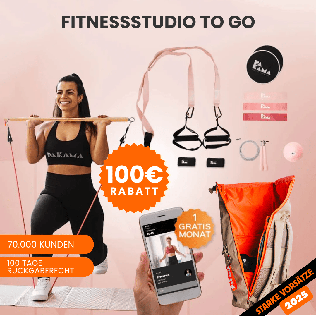 Earth Bag Fitnessstudio to Go (inkl. App) - pink