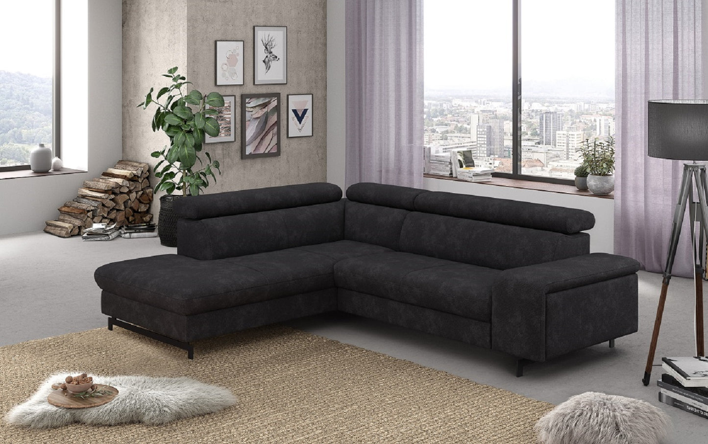 Ecksofa Emma mit Schlaffunktion und Bettkasten – Funktionalität trifft auf elegantes Design