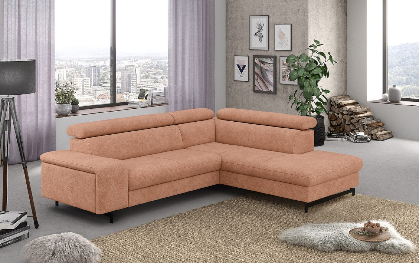 Ecksofa Emma mit Schlaffunktion und Bettkasten – Funktionalität trifft auf elegantes Design