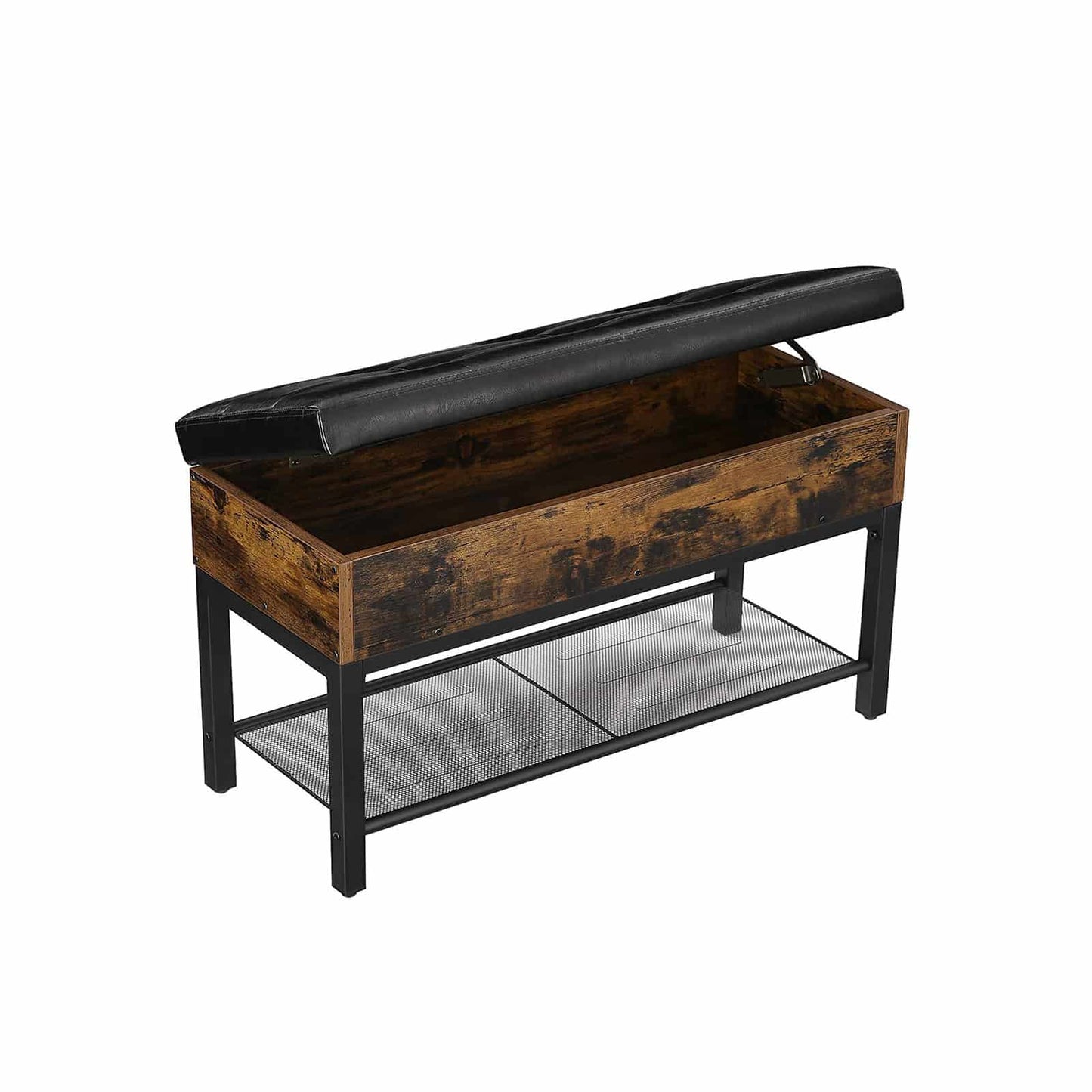 Gepolsterte Sitzbank mit Stauraum