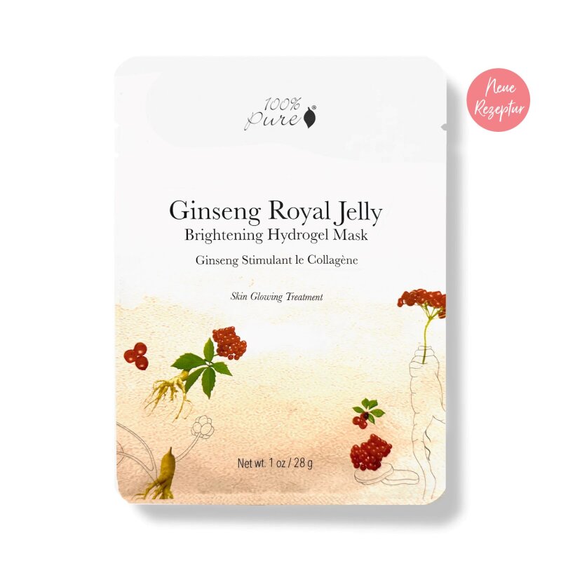 Ginseng Royal Jelly Brightening Hydrogel Mask - Gesichtsmaske